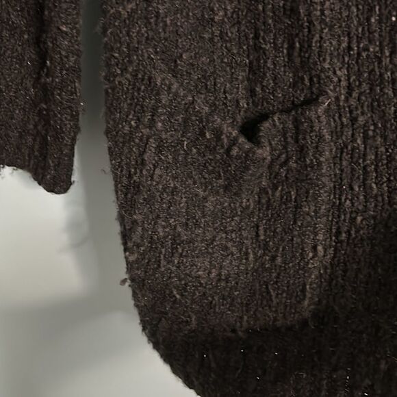 Vince Wool Cashmere Blend Open Chunky Pocket Sweater - Picture 3 of 8